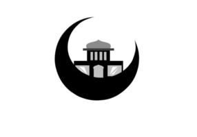 mezquita ilustración, mezquita icono con elegante concepto, Perfecto para Ramadán diseño vector