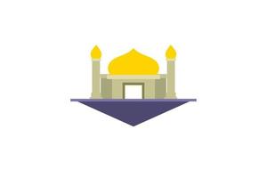 mosque illustration, mosque icon with elegant concept, perfect for ramadan design vector