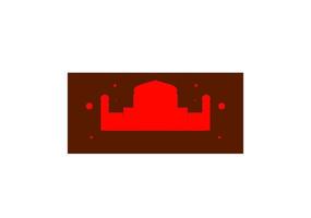 mosque illustration, mosque icon with elegant concept, perfect for ramadan or eid design vector