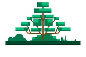 Forest design illustration, simple forest icon with elegant concept, perfect for celebrations world forest day vector