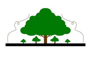 Forest design illustration, simple forest icon with elegant concept, perfect for celebrations world forest day vector