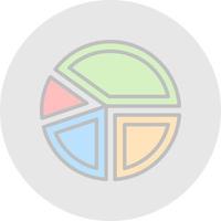 Pie Graph Vector Icon Design