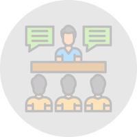 Interview Vector Icon Design