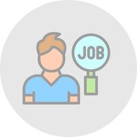 diseño de icono de vector de búsqueda de trabajo