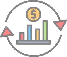 Return On Investment Vector Icon Design