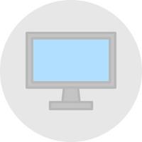 diseño de icono de vector de pantalla de monitor