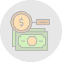 buscar diseño de icono de vector de dinero