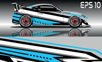 sports car wrap design vector