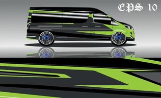 cargo van car wrap design vector