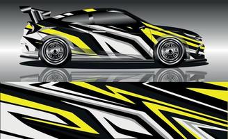 sports car wrap design vector