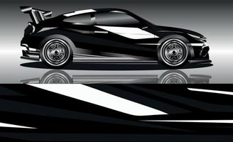 Deportes coche envolver diseño vector