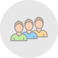 Queue Vector Icon Design
