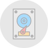 Hard Disk Vector Icon Design