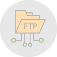 diseño de icono de vector ftp