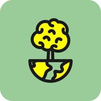 World Trees Vector Icon Design