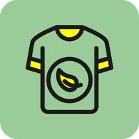 Eco Shirt Vector Icon Design