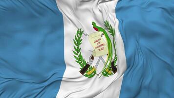 Guatemala Flag Seamless Looping Background, Looped Bump Texture Cloth Waving Slow Motion, 3D Rendering video