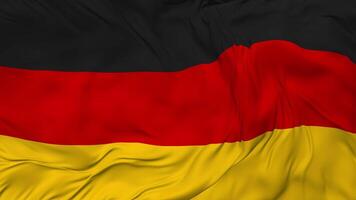 Germany Flag Seamless Looping Background, Looped Bump Texture Cloth Waving Slow Motion, 3D Rendering video