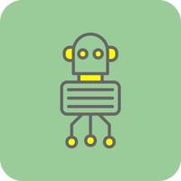 Nano Robot Vector Icon Design