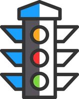 Traffic Lights Vector Icon Design