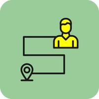 Customer Journey Map Vector Icon Design