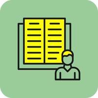 Diary Study Vector Icon Design