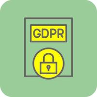 Gdpr Policy Vector Icon Design