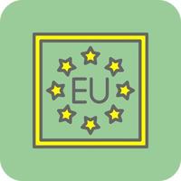 diseño de icono de vector de la UE