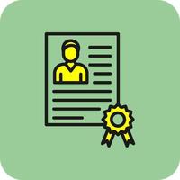 Employee Qualification Vector Icon Design