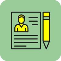 Employment Contract Vector Icon Design