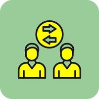 Employee Turnover Vector Icon Design