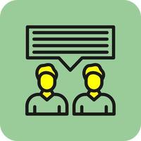 Discussion Vector Icon Design