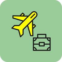 Business Trip Vector Icon Design