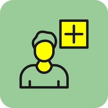 añadir diseño de icono de vector de usuario