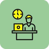 Office Life Vector Icon Design