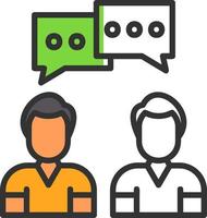 Conversation Vector Icon Design