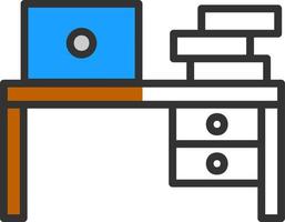 Work Table Vector Icon Design