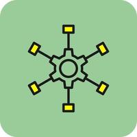 Outsource Management Vector Icon Design