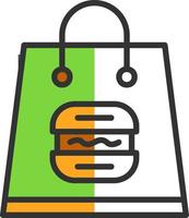 Lunch Bag Vector Icon Design