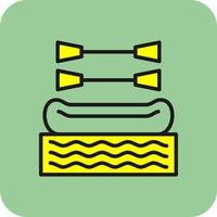 Rafting Vector Icon Design