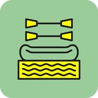 Rafting Vector Icon Design