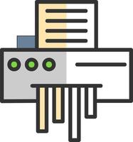 Paper Shredder Vector Icon Design