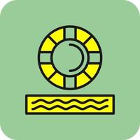 Lifebuoy Vector Icon Design