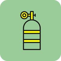 Oxygen Tank Vector Icon Design