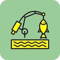 diseño de icono de vector de pesca