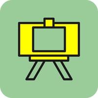Canvas And Easel Vector Icon Design