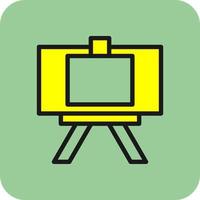 Canvas And Easel Vector Icon Design