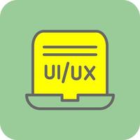 diseño de icono de vector de diseñador de ui ux