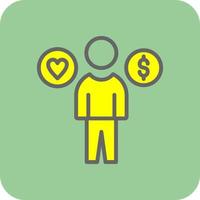 Work Life Balance Vector Icon Design