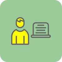 diseño de icono de vector de programador